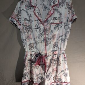 Victoria's Secret Floral Print Women's Pajama Romper